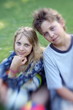 Photo: Boy and girl posing Boy and girl posing