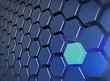 Glowing hexagone