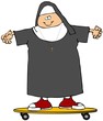 Nun On A Skateboard Nun On A Skateboard