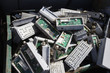 Photo: Pile of old electronic components in bin Pile of old electronic components in bin