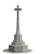 Marble Cross isolated with clipping path