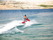 Having fun on jet-ski