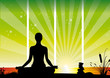 Women zen attitude with galet Women zen attitude with galet