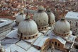 The roof of the St Mark's basilica in Venice, Italy