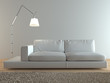 Contemporary Italian white leather couch Contemporary Italian white leather couch