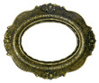 Golden frame with clipping path, plus additional path inside