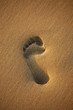 Fußabdruck im Sand