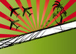 hintergrund flugzeug palme