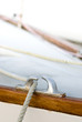 détail d'un voilier en bois