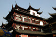 China, Shanghai city. Ancient, Chinese building in old town.