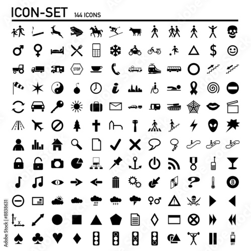icon-set black&white blank icon-set black&white blank