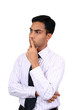 Indian business man in thinking pose.