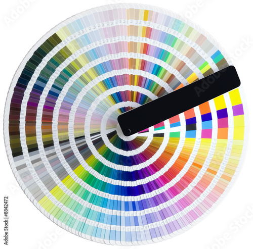 Color circle isolated with clipping path