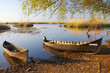 old boats at danube delta