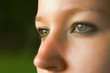 Part of young girl face