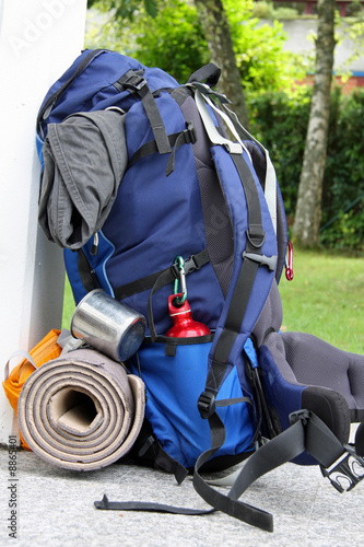 Gepackter Rucksack Gepackter Rucksack