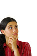 Jeune fille en pleine réflexion