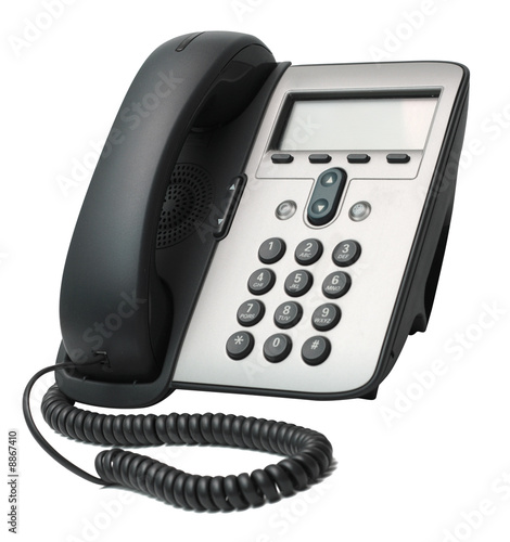 Modern VoIP Phone isolated on white background Modern VoIP Phone isolated on white background