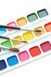 Paints and brushes
