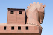 Famous Trojan horse in ancient city of Troy Famous Trojan horse in ancient city of Troy
