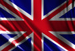 UK flag waving in the wind