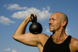 Kettlebell training from the front