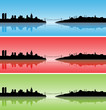Colourful Istanbul silhouettes