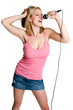 Blond Girl Singing