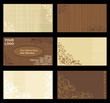 Business cards templates, tan and brown Business cards templates, tan and brown