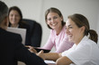 Business colleagues in a meeting.