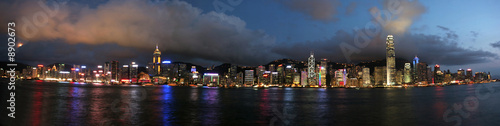 Photo: Hong Kong cityscape by night Hong Kong cityscape by night