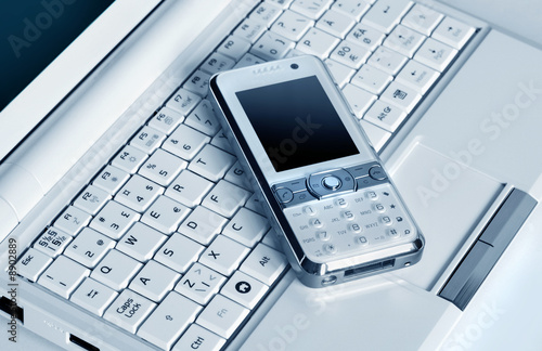 Laptop and Mobile Phone