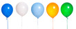 Celebration or birthday Party balloons on a white background