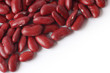 Red Kidney Beans isolated on white with copy space for text. Red Kidney Beans isolated on white with copy space for text.