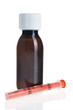 Foto: eine flasche fiebersaft mit dosierpipette eine flasche fiebersaft mit dosierpipette