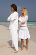 Romantic young couple spending time at the beach