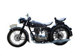 oldtimer motorcycle isolated