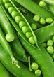 Green peas vegetable with seed closeup view