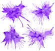 Paint Splatters - 4 high-res paint splatters on white