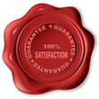 wax seal with text: guarantee wax seal with text: guarantee