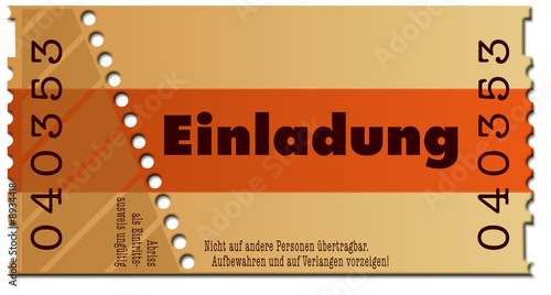 Ticket Einladung