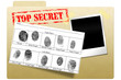 Secret document folder with top secret printed on face