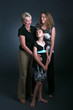three generations of attractive women three generations of attractive women