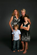 attractive family together in studio portrait attractive family together in studio portrait