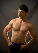 Portrait of sexy and muscular young man