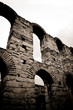 old ruins in the old town of Nessebar, Bulgaria