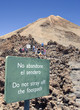 The path to mount Teide's peak The path to mount Teide's peak