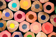 macro colorful crayons on white background macro colorful crayons on white background