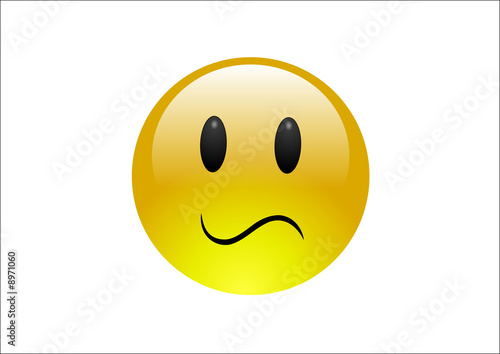 Illustration: Aqua Emoticons - Confused Aqua Emoticons - Confused