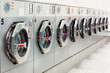 Photo: A row of industrial washing machines A row of industrial washing machines